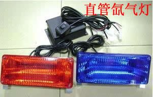 警車中網(wǎng)疝氣爆閃燈，紅藍(lán)爆閃超亮警車燈